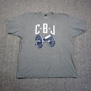 Columbus Blue Jackets T Shirt Men XL‎ Gray Crew Neck Short Sleeve Fox Sports